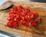 Une image de l'étape 9 de Aubergines farcies au bœuf, tomates et courgette.