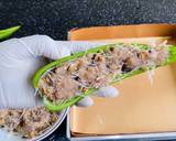 พริกหวานยัดไส้หมูสับอบชีส จากพริกที่ปลูกด้วยน้ำ ระบบ Aquaponics วิธีทำสูตร 4 รูป