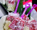Foto langkah ke 3 dari resep Cenil Singkong Red Velvet &Vanilla (870).