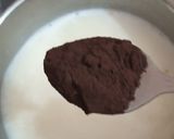 A picture of step 3 of Chocolate kheer.