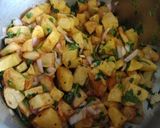 A picture of step 4 of Aloo Chaat.