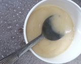 A picture of step 2 of Coloured chocolate ganache.
