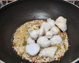 A picture of step 4 of Buttermilk taro.