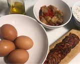 Foto del paso 1 de la receta Tortilla abierta de verdura asada y chorizo de Salamanca