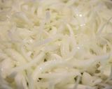 A picture of step 3 of Onion Marmalade in olive oil.
