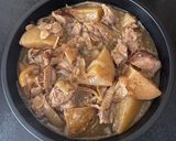 A picture of step 4 of Braised lamb Kleftiko with filo pastry and feta.