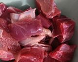 Hình bước làm 1 của món Bò lúc lắc