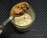A picture of step 2 of Cocoa Peanut Butter Overnight Oats.