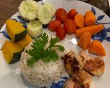 รูปขั้นตอนการทำที่ 7 ของ อกไก่ย่าง สลัดผักต้ม 🥬🥕🎃