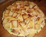 Foto del paso 5 de la receta: Tortilla de huevo, jamón, queso y pan de molde