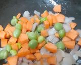 A picture of step 3 of Proso Millet Pongal.