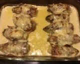 A picture of step 3 of California Farm Prosciutto Chicory in Bechamel Sauce.