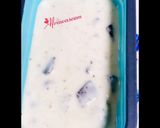 A picture of step 2 of Vanilla ice cream with bourbon chunks.