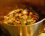 A picture of step 4 of Kabuli Chana Eggplant Masala Curry.