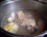 A picture of step 1 of Chicken Pho.