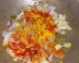 A picture of step 3 of Spicy Potato and Onion Curry.