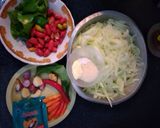 Foto langkah ke 1 dari resep Tumis Pepaya,Kulit Mlinjo,daun so.