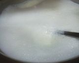 A picture of step 1 of Kesar Mango Firni.