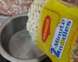 A picture of step 1 of Shahi Masala Maggi.