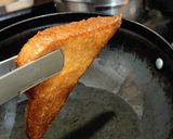 A picture of step 4 of Kesariya Shahi tukda.