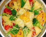 Hình bước làm 1 của món Vegetable Pizza😍😋