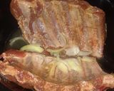 A picture of step 1 of Easy Crockpot Babyback Ribs.
