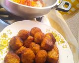 صورة لخطوة 2 من وصفة كوريات 🍆وارز بصلصة🍅