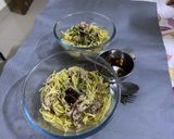 A picture of step 5 of Chicken Thukpa.