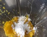 A picture of step 1 of Mango Chia Lassi.