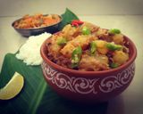 A picture of step 5 of Bengali Aloo Posto.