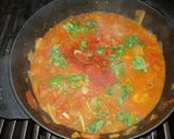 A picture of step 3 of Smoked tomato and basil soup.