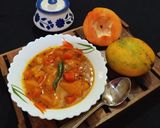 A picture of step 4 of Mango Papaya Chutney.