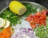 A picture of step 2 of Palak peas puri, chana dal,panner.