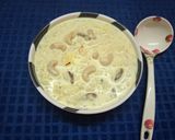 A picture of step 4 of Poha Kheer or Chirer Amrita Bhog.