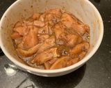 A picture of step 1 of Chinese Chicken with Mushrooms my version of Moo Goo Gai Pan.