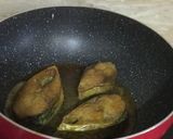 A picture of step 2 of Ilish Machh Bhaja: (Fried Hilsa with Steamed Rice).
