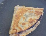 A picture of step 3 of Banana and Nutella tortilla wrap.