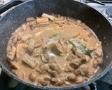 Une image de l'étape 20 de Sauté de veau aux champignons bruns.