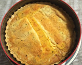 Foto del paso 5 de la receta: Quiche de pollo, jamón y hortalizas con queso