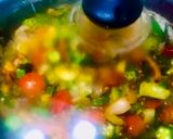 A picture of step 7 of Chettinad Special Bhindi Tamarind Pachadi.