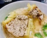 รูปขั้นตอนการทำที่ 4 ของ ข้าวต้มมะระยัดไส้