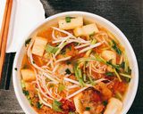Hình bước làm 1 của món Canh chua nấu bún