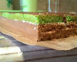 Foto langkah ke 6 dari resep Bolu bakar kacang cokelat pandan.