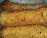 Foto langkah ke 5 dari resep Roti Tawar Gulung Coklat Keju Goreng.#bekalsekolahwisnu#Maree.