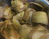 Foto del paso 1 de la receta: Alcachofas con verduritas y jamón