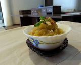 A picture of step 1 of Toor Dal Badam Halwa.