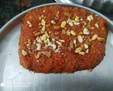 A picture of step 5 of Carrot burfi.