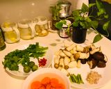 Hình bước làm 2 của món Banh canh Nấm (chay mặn dùng được)
