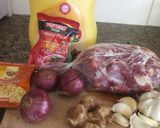 A picture of step 4 of Beef pilau.