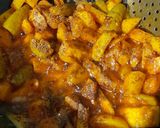 A picture of step 7 of Bihari Style Dry Parwal Aloo Masala.